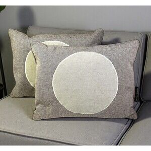 Thomas O'Brien Throw Pillows Set of 2 Vintage Modern Waterfowl Feather 17”x13”